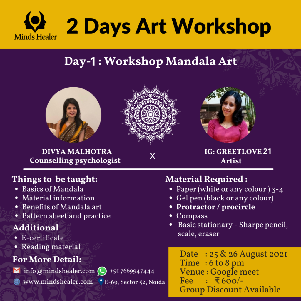 Minds healer Art Workshop